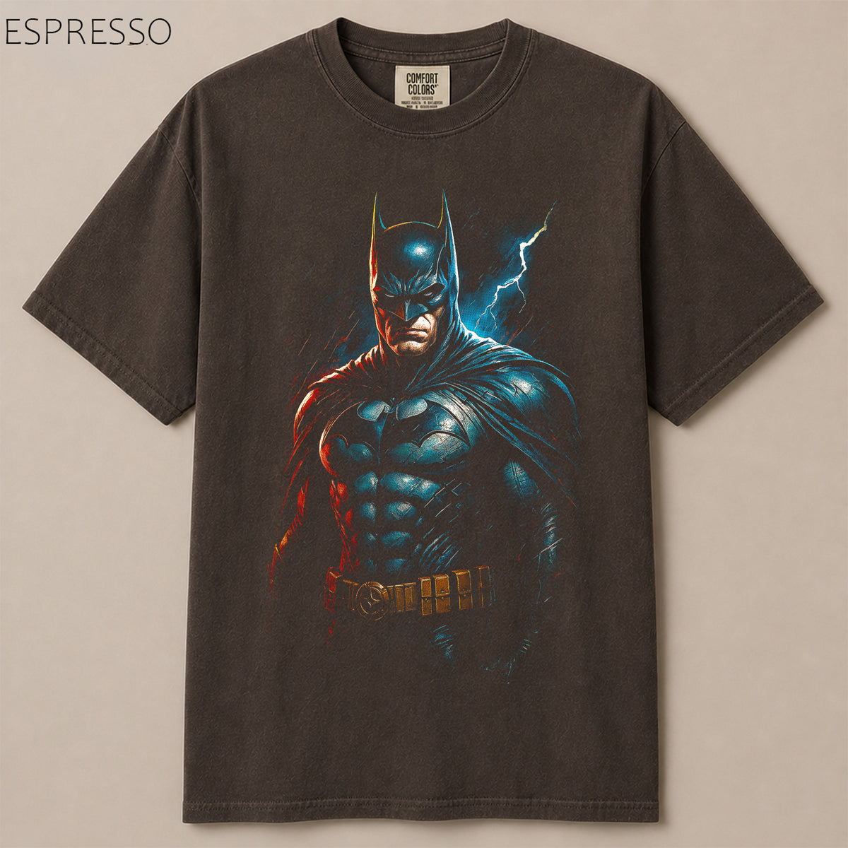 Batman Dark Knight Lightning Graphic Tee