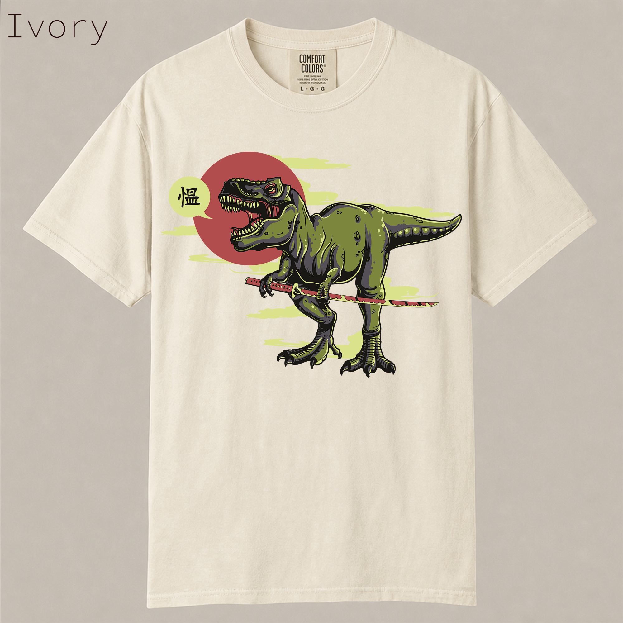 Samurai T-Rex Dinosaur T-Shirt