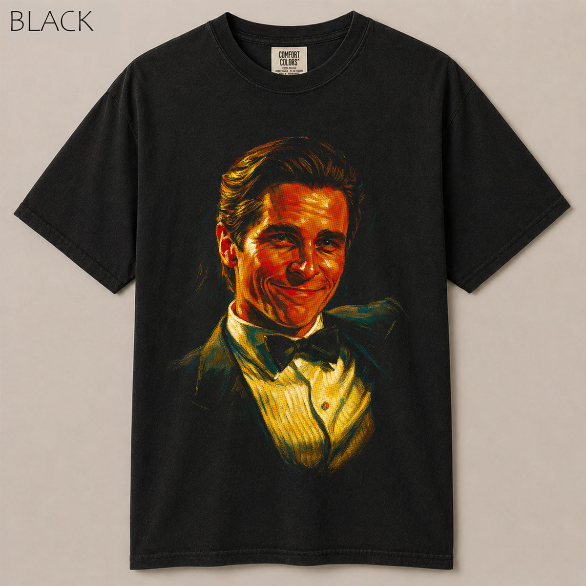 Patrick Bateman 80s Movie Oil Painting Graphic Tee
