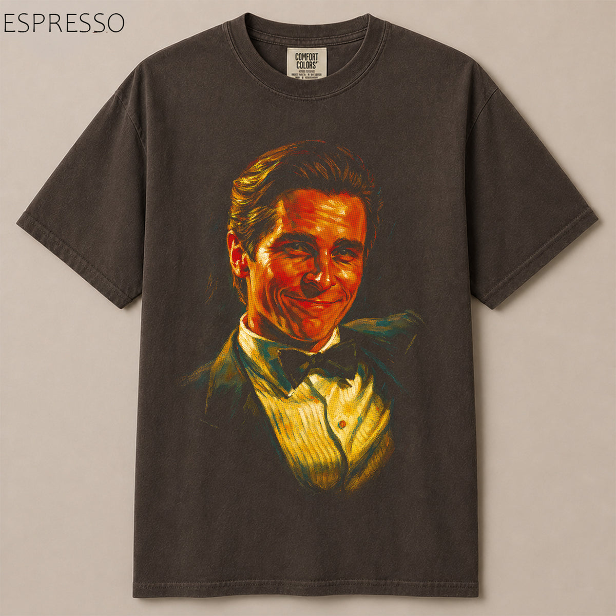 Patrick Bateman 80s Movie Oil Painting Graphic Tee