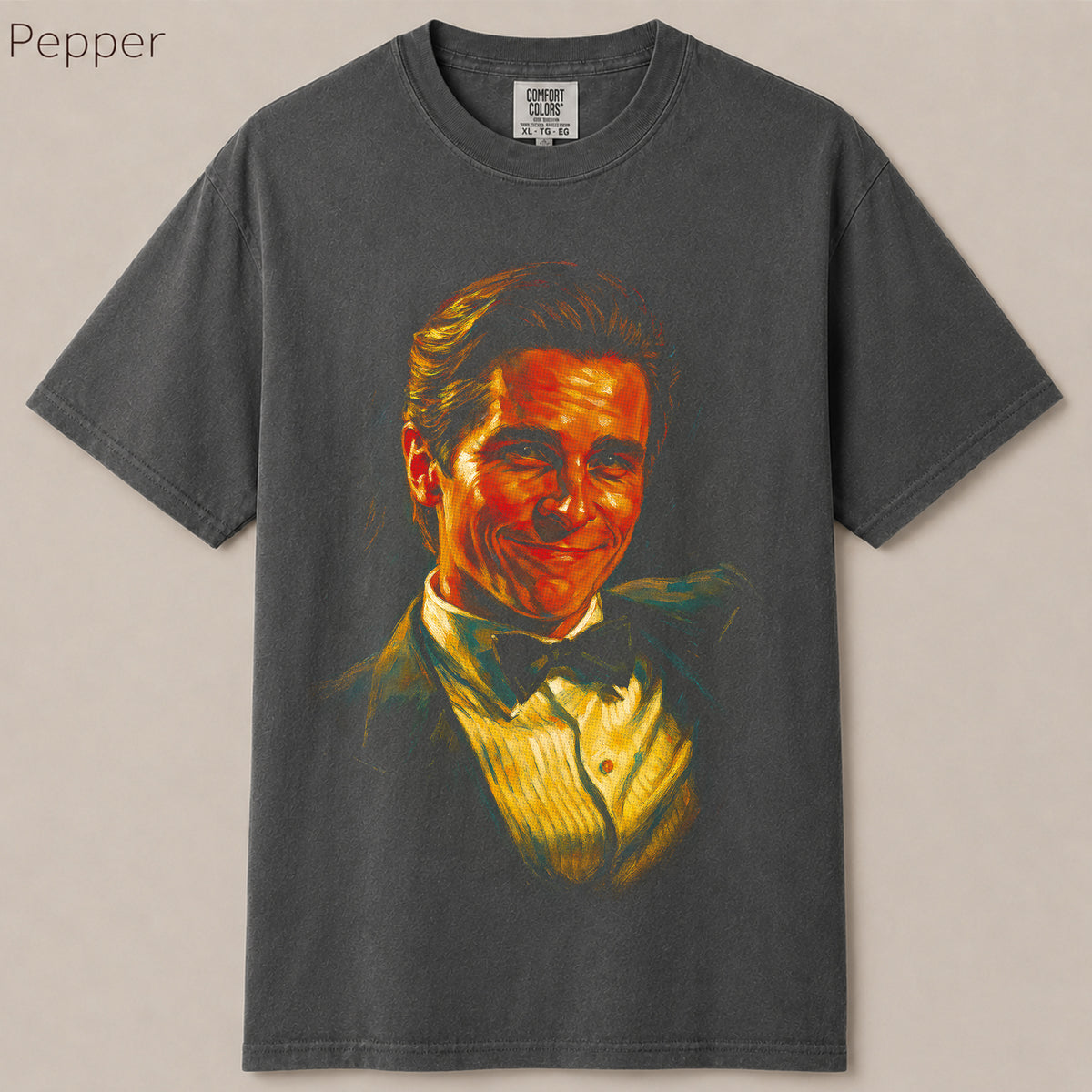 Patrick Bateman 80s Movie Oil Painting Graphic Tee