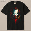 Scary Clown Horror Face Dripping Graphic Tee