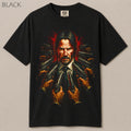 John Wick Surrounded By Guns Action Graphic Tee