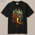 Smuggler and Wookiee Falcon Duo Heroes Graphic Tee
