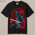 Dark Lord Red Lightsaber Neon Circle Graphic Tee