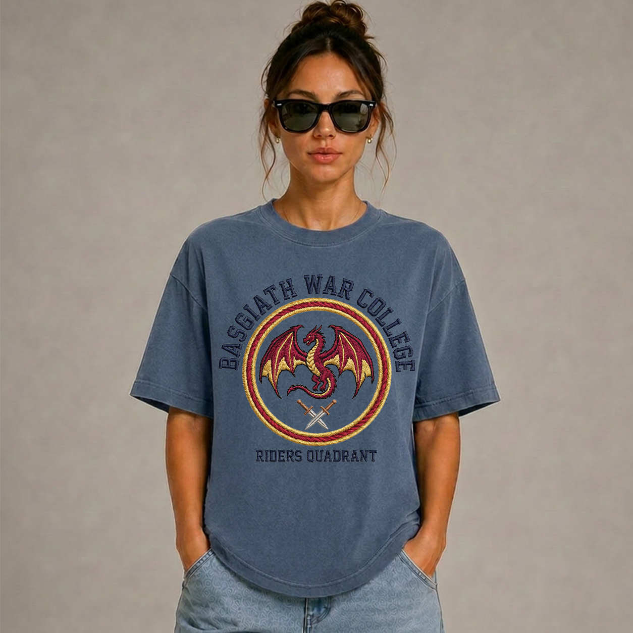 Basgiath War College Embroidered Look T-Shirt