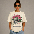 Bloom Within Chaos Embroidered Look T-Shirt