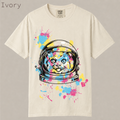 Astronaut Cat Paint Splatter T-Shirt