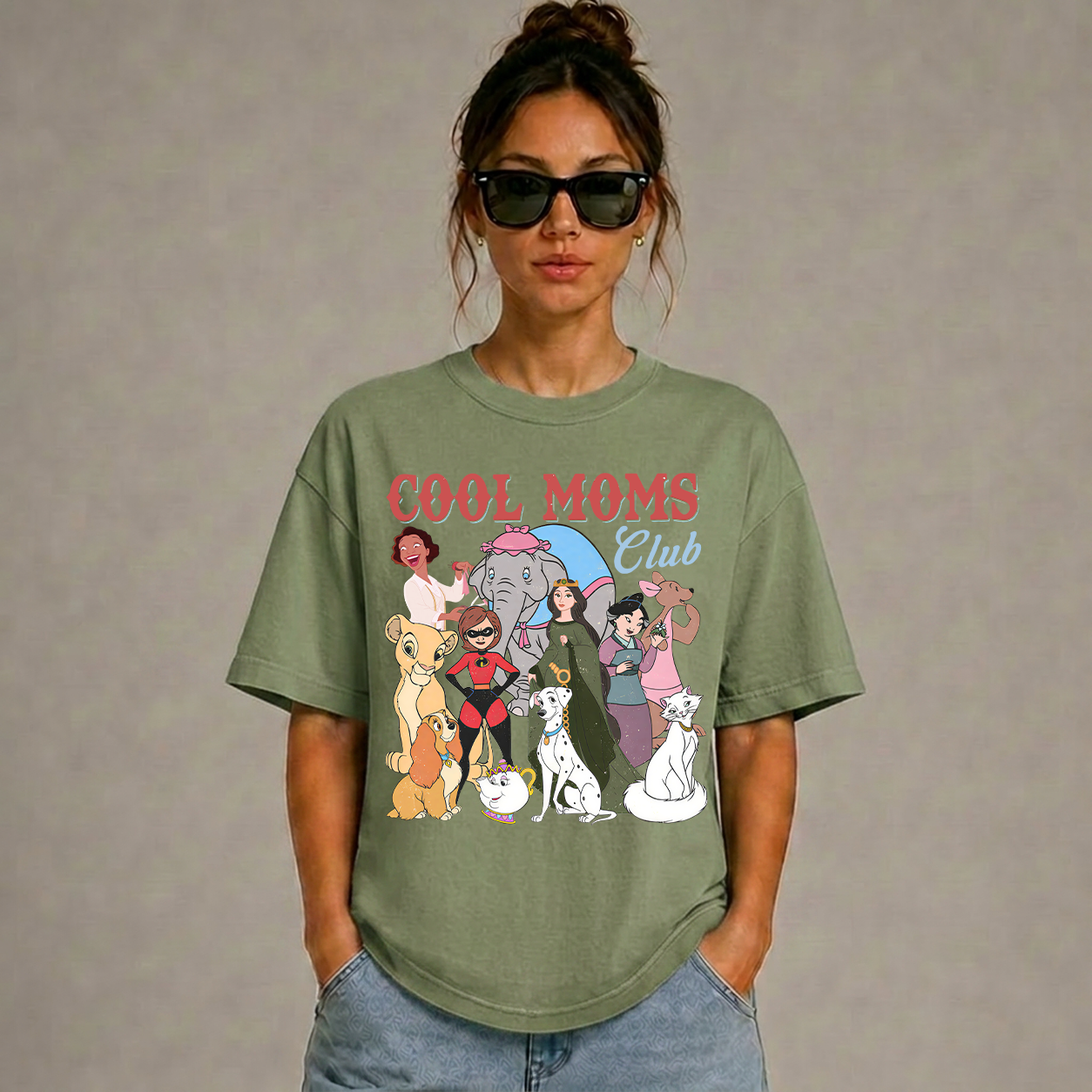 Cool Moms Club Disney Mothers Graphic T-Shirt