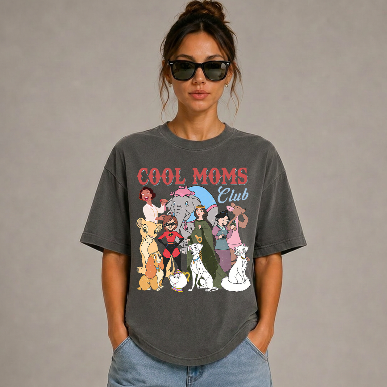 Cool Moms Club Disney Mothers Graphic T-Shirt