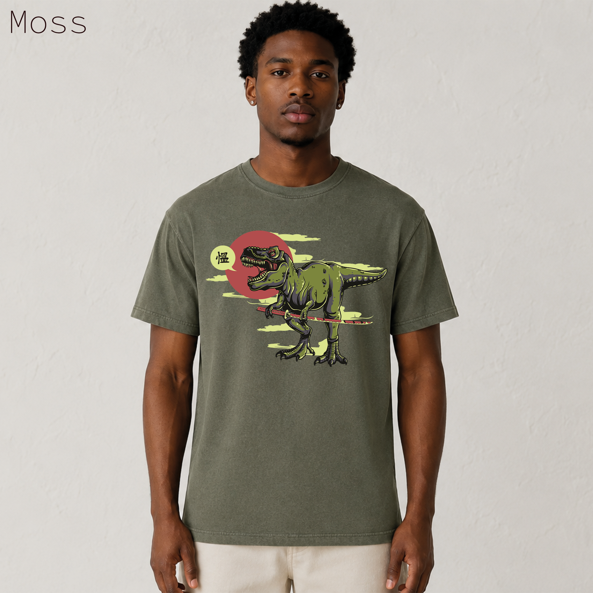 Samurai T-Rex Dinosaur T-Shirt