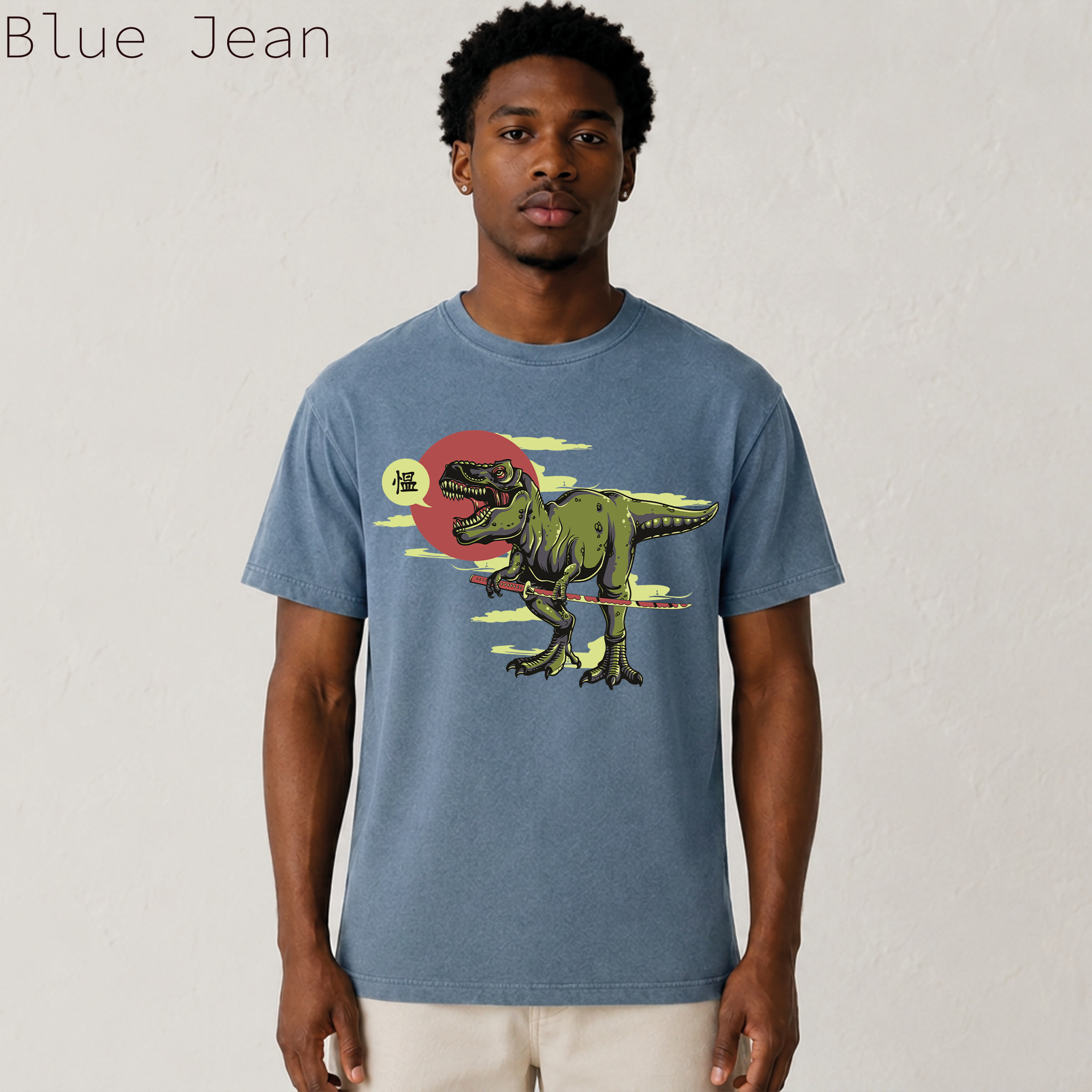 Samurai T-Rex Dinosaur T-Shirt