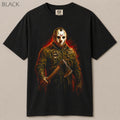 Jason Hockey Mask Horror Axe Graphic Tee