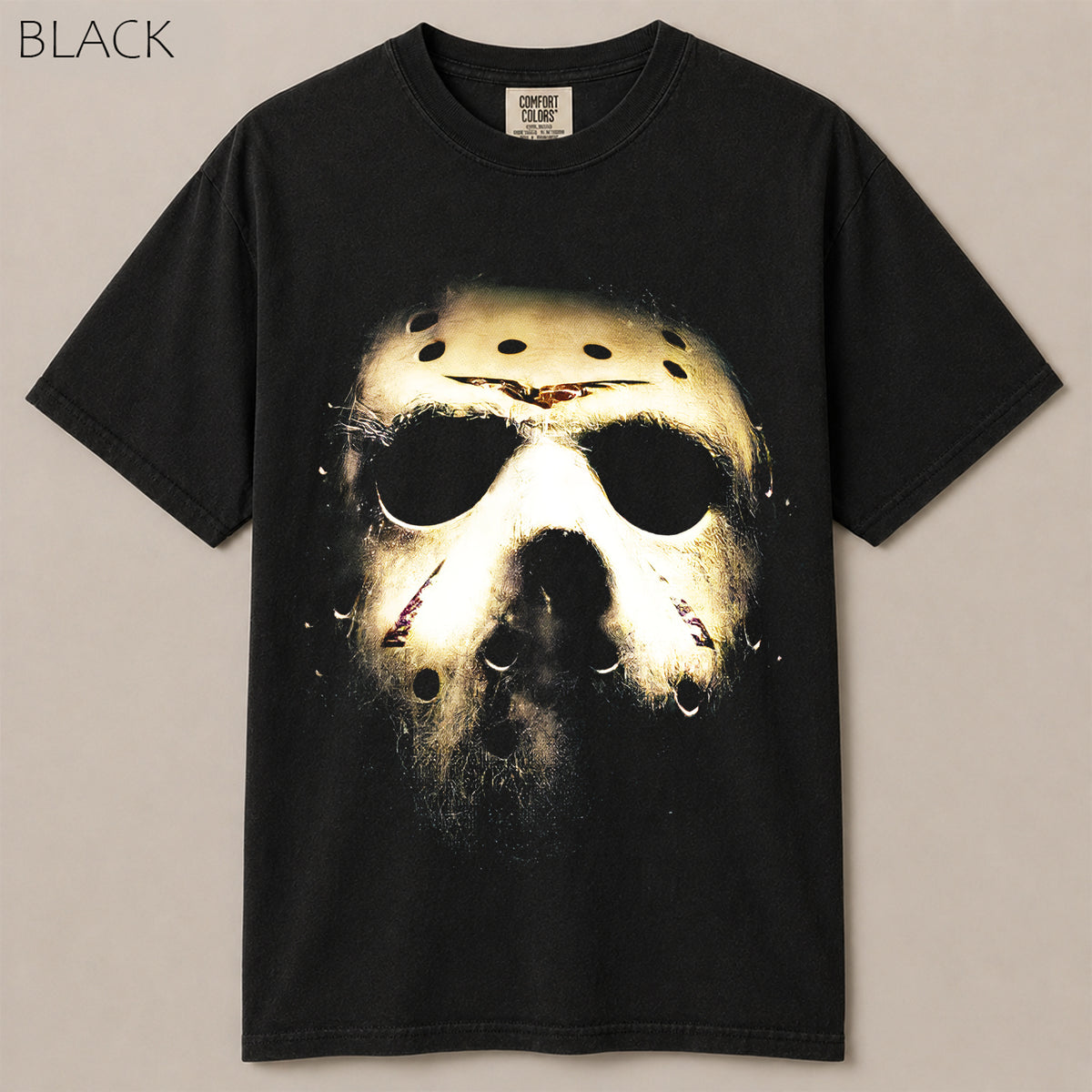 Jason Hockey Mask Big Face Horror Graphic Tee