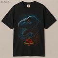 T-Rex Red Eye Rain Night Jurassic Graphic Tee