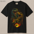 T-Rex Roaring Battle Jurassic Graphic Tee