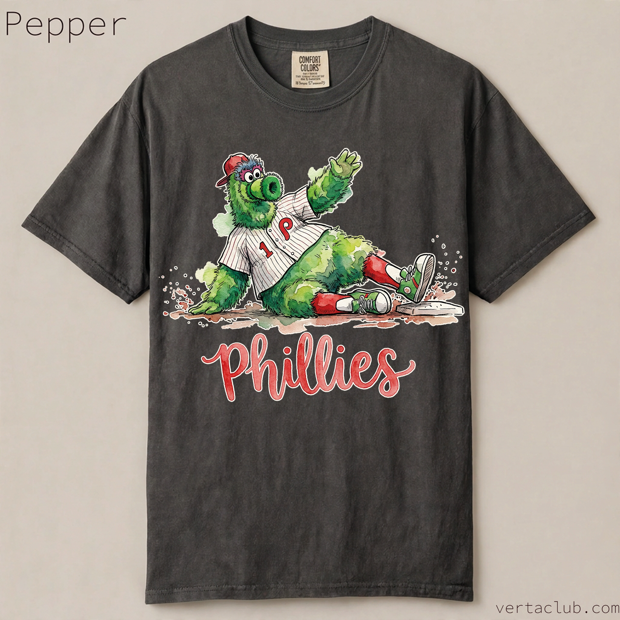 Philadelphia Mascot Watercolor Baseball Graphic Tee
