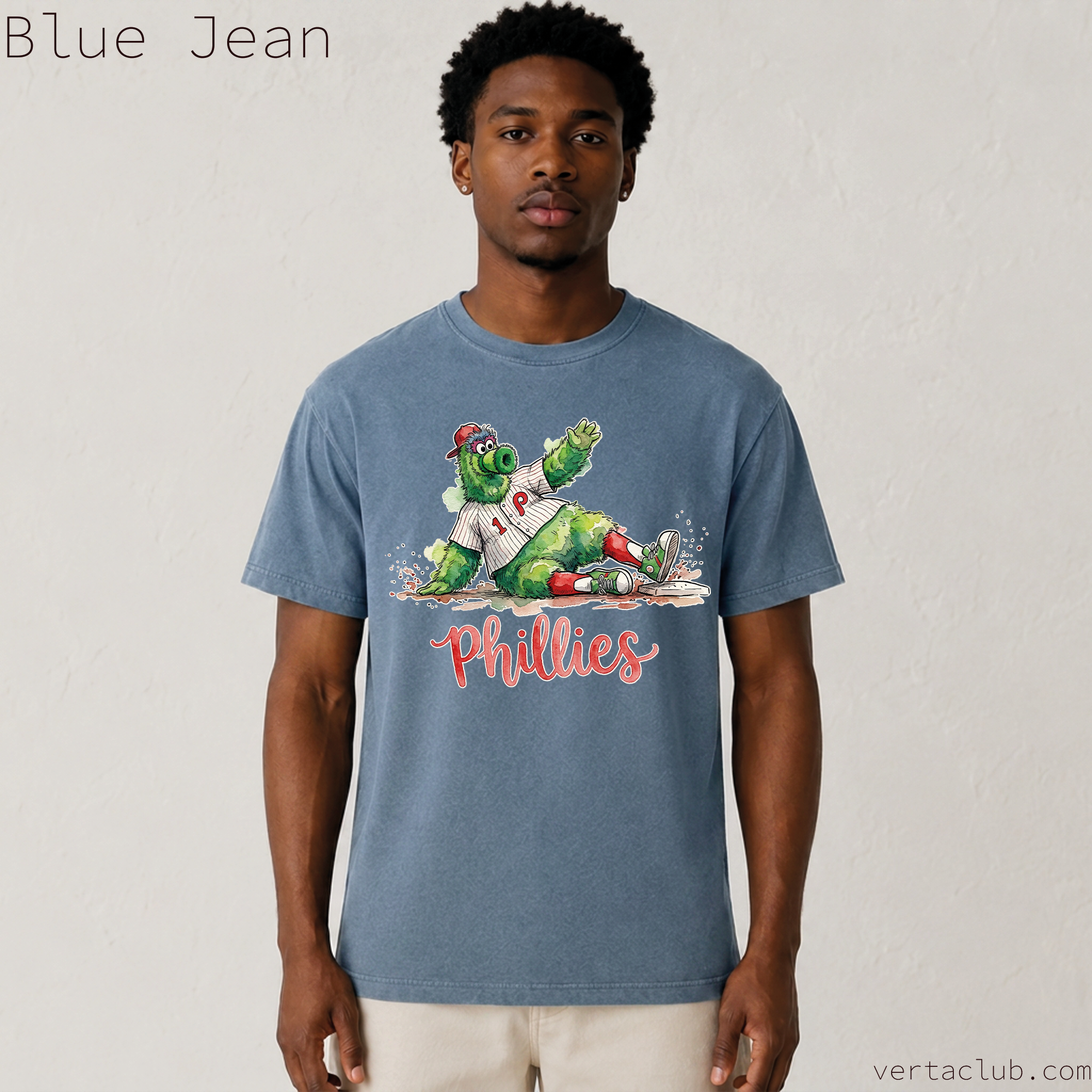 Philadelphia Mascot Watercolor Baseball Graphic Tee