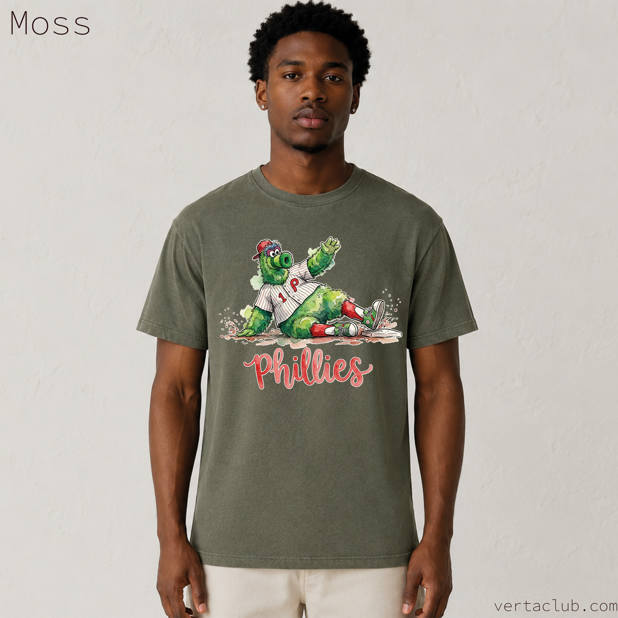 Philadelphia Mascot Watercolor Baseball Graphic Tee
