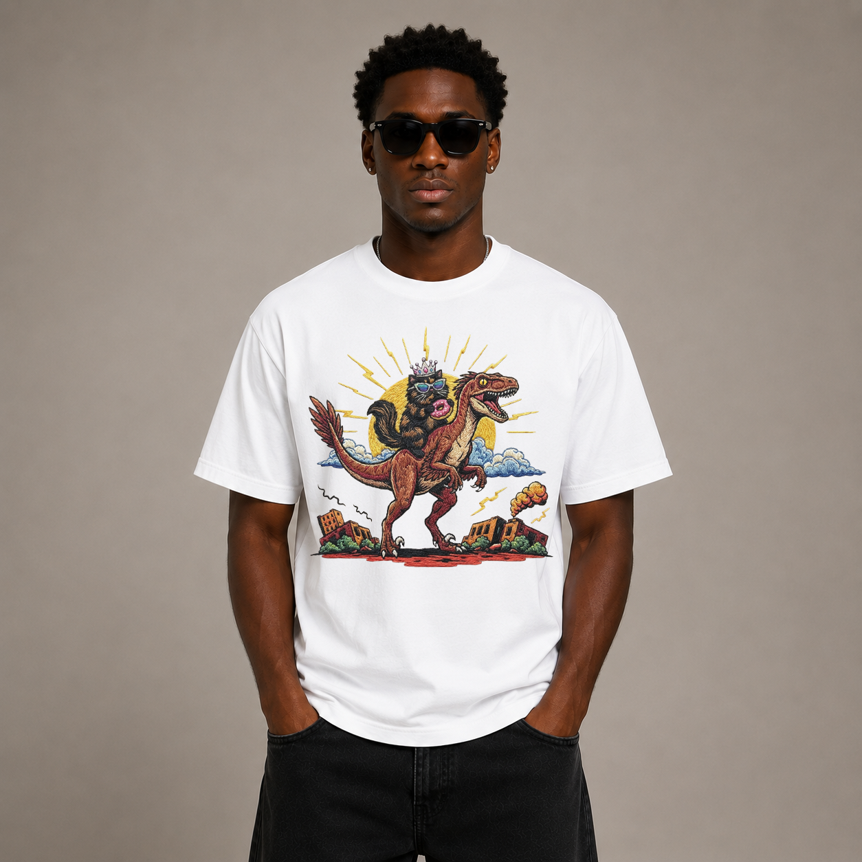 Princess Donut Shirt, Embroidered Look Graphic Tee