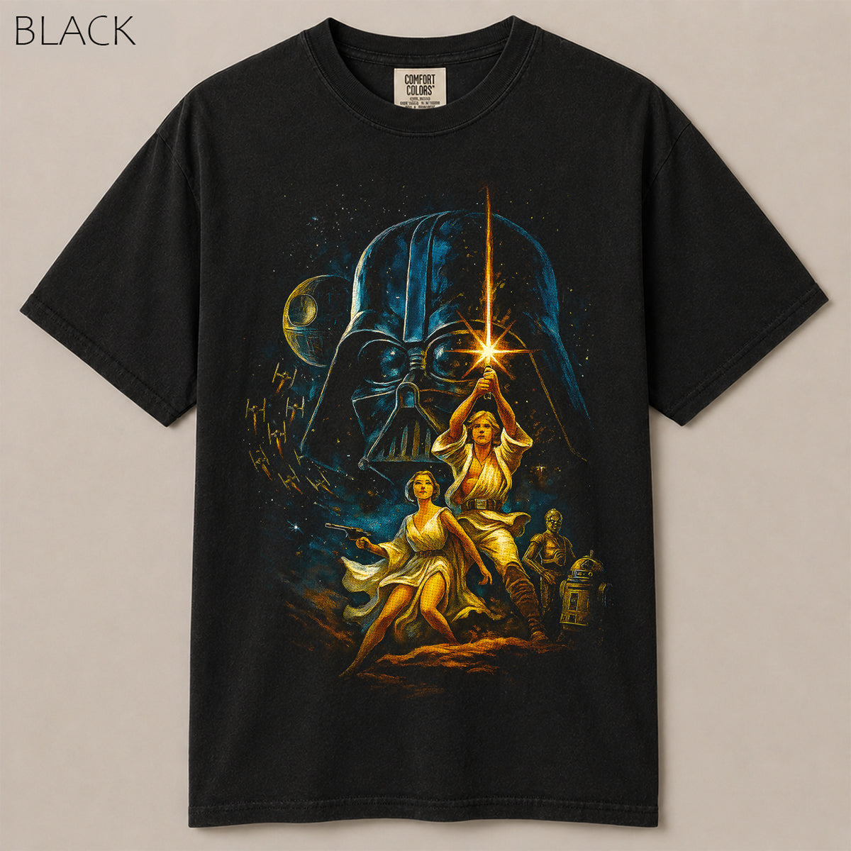 Dark Lord Rebel Heroes Epic Poster Graphic Tee