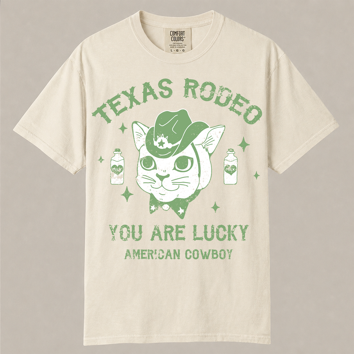Texas Rodeo Cowboy Cat Graphic Tee