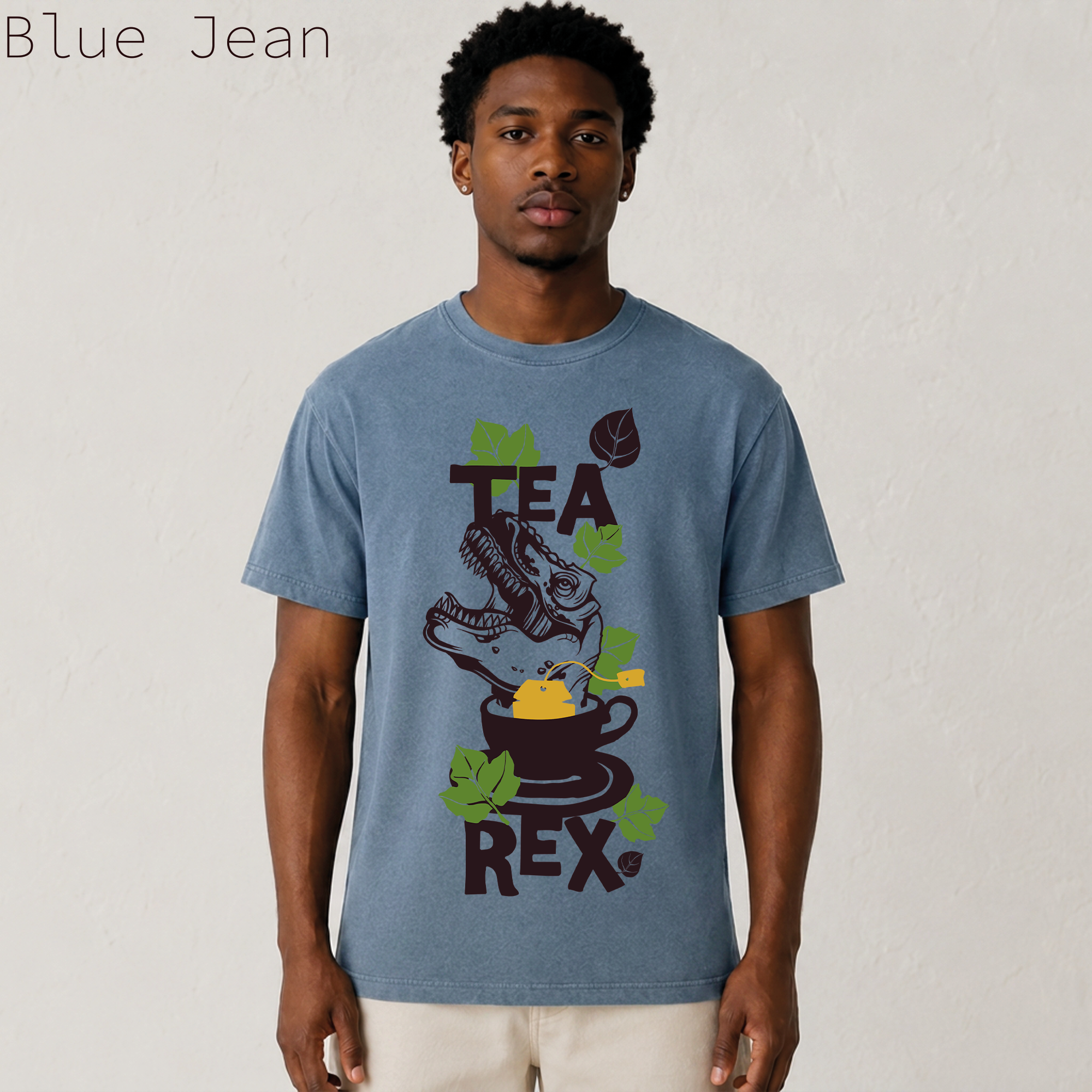 Tea Rex Funny Dinosaur Graphic Tee
